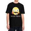 Men Women TShirt Smiling Friends Logo TShirts Harajuku Animated Television Summer Tee Shirt Custom Logo Pure Cotton Tops Gift