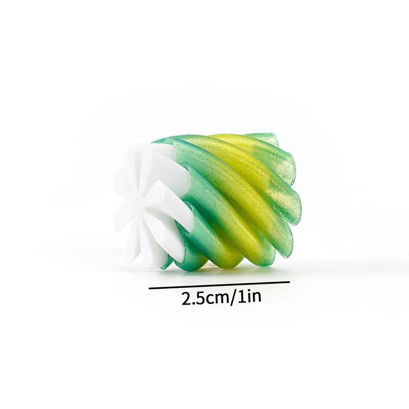 3D Printed Rotating Pyramid Toy 3d Spiral Cone Release Pressure Toys Desktop Accessorie Printed Through Pyramid Spiral Cone Toy