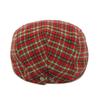 Beret w kratę jesienno-zimowy Męska czapka z daszkiem Damska Brytyjska Retro Postępowa Czapka Czapka Malarska