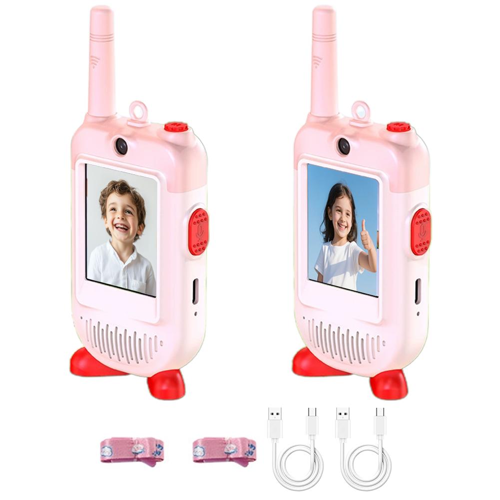 Video Walkie Talkies For Kids Child Video Intercom Video Intercom Toys For Camping Travel Call Intercom Children Birthday Gifts