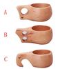 Beech Single Hole Double Hole Elephant Nose Shape Wooden Coffee Cup Home Decoration