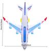 מטוס צעצוע אלקטרוני עם מוזיקה, טייס אוטומטי, אורות וצלילים, סיבוב אוטומטי, צעצוע חינוכי, מתנה לילדים