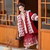 Girls' Chinese Style Embroidered Hanfu Winter Cloak