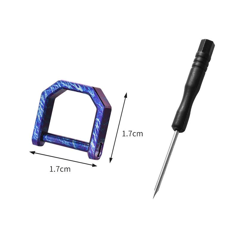 Aliaj de Titan Inel D Cataramă Potcoavă Breloc Universal