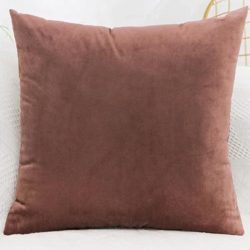 Velvet Throw Pillow Cover Decorative Square Cushion Case for Sofa Bedroom 40x40/45x45/50x50/30x50/55x55/60x60cm Pillowcase