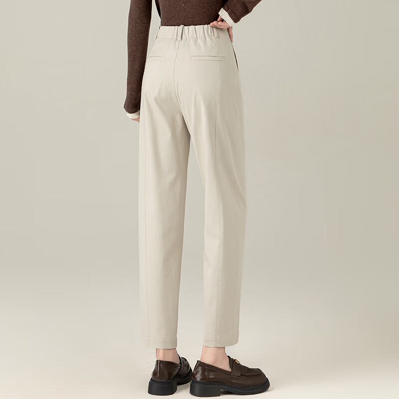 Fanzhen Women's Tencel Cotton Harem Cropped Pants