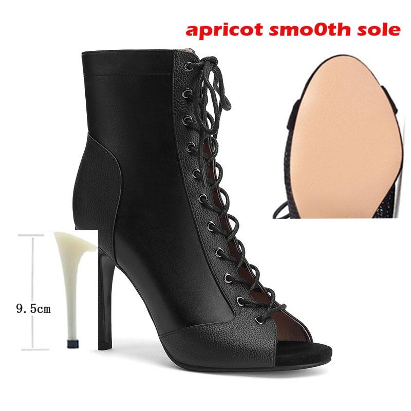 2053 New Fashion Women Thin High Heels Dance Shoes Comfort Peep Toe Boot Indoor Suede Sole Customizable Sexy Stilettos Booties