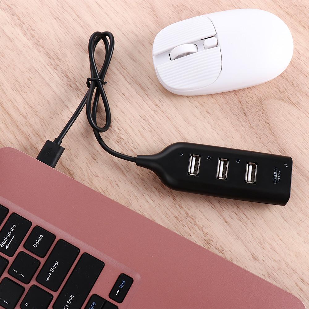 Zubehör Computerzubehör USB-Hub 4 Port USB 2.0 Hub Mehrfach-Expander Netzteil