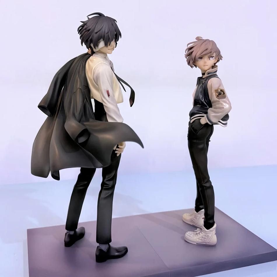 Anime Bungo Stray Dogs Nakahara Chuya Figure Dazai Osamu Action Figures Noodles Press Model PVC Collectible Toys Birthday Gifts