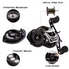SOUGAYILANG Bait Casting Fishing Reel 12 BB 6.3:1 Gear Ratio Aluminium Spool Stainless Smooth Reel