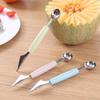 Household Kitchen Tools Double Function Stainless Steel Fruit Watermelon Scooper Carving Knife Fruit Cutter Ice Cream Scooper