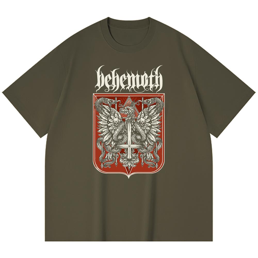230 g/m² 100% Baumwolle Heavy Metal T-Shirt Rockband Beliebte Musik Druck Unisex Schweres Baumwoll-T-Shirt