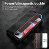 LC.IMEEKE For Xiaomi Redmi Note 12 4G Leather Phone Case Carbon Fiber Texture Phone Wallet Stand Cover