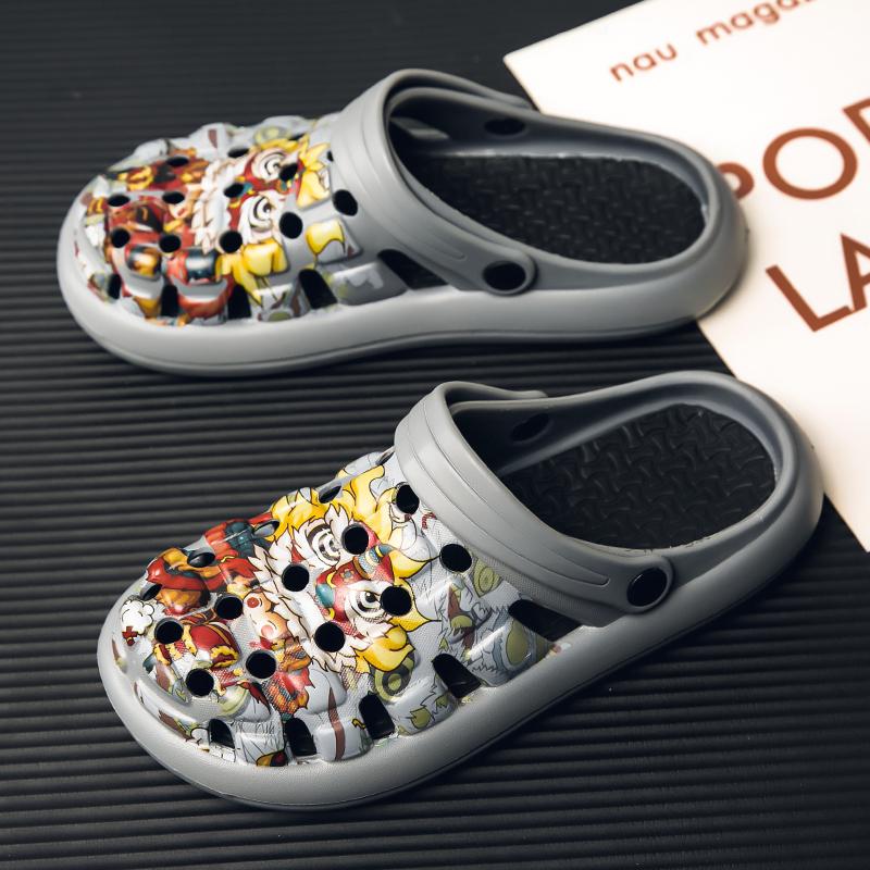 Fashion Fashion Sandals Waterproof Slippers Men Shoes Outdoor Soft Sole Shoes Clogs Eva Beach Home Summer Breathable Couple Shoes