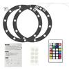RGB-LED-Lichtstreifen für PS5 Slim Disc und Digital Edition, 8 Farben, 400 Effekte, DIY, flexible Spielkonsole, Farbwechsel, Dekoration, Lampenring-Kit