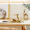 Golden Deer Wine Rack, European Resin, Handicraft Home Wine Cabinet, Animal Decorative Ornaments.