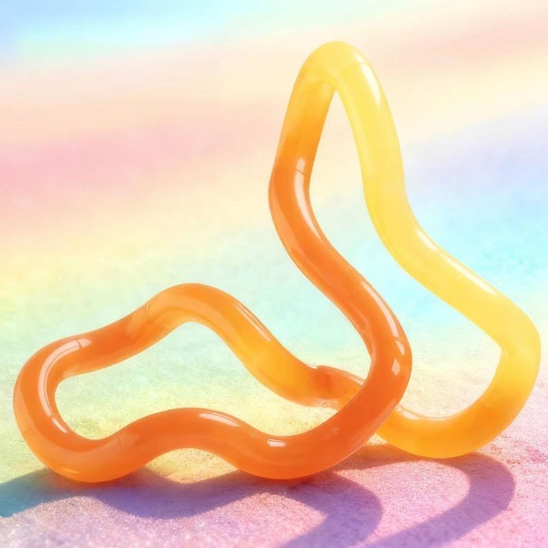 Tangle Fidget Toy Electroplated Temperature Sensitive Color Changing Luminous Stress Relief Focus Aid For Adults Office Gifts