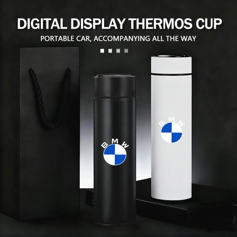 JYPK6 Stainless Thermos Water Bottle Temperature Display Thermos Cup For BMW M 1 3 4 5 6 7 Series M3 M6 F01 F02E34 E36 E70 F10 X6 X1