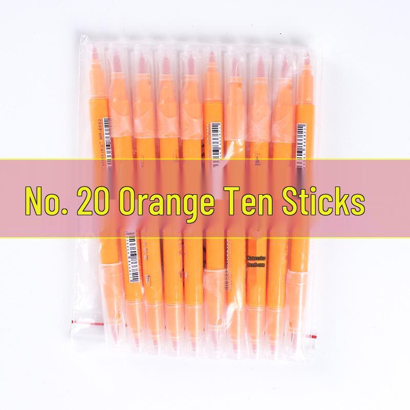 36-Color Double-Ended Soft Tip Washable Watercolor Pens for Primary Students
