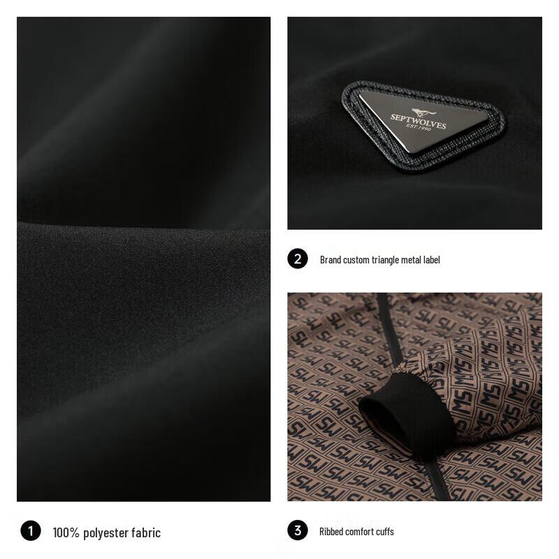 SEPTWOLVES Men's Fall Reversible Business Casual Padded Jacket