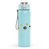 1PC Abstract Floral Dot Art 750ml Color Plastic Sports Water Bottle Leakproof Flip Straw Lid Suitable for Sports Office Home Use