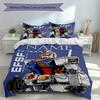 3pcs Custom Name Mobile Suit Gundam Set,Includes 1 Duvet Cover and 2 Pillowcases,All-season Bedroom Decor