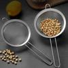 Stainless Steel Colander Soy Milk Filter Noodle Scoop Flour Sieve Kitchen Oil Soy Milk Filter Baking Tool Filter Sieve Oil Leak Spoon Net Colander