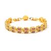 New American Bracelet with Full Set Corundum Zircon Bracelet and Flower Colored Treasure Jewelry From Europe and America