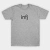Unisex Mode T-Shirt Infj Leichter Aufdruck T-Shirt Große Größen S-5XL T-Shirt 100% Baumwolle Oberteile O-Ausschnitt Kurzarm T-Shirts