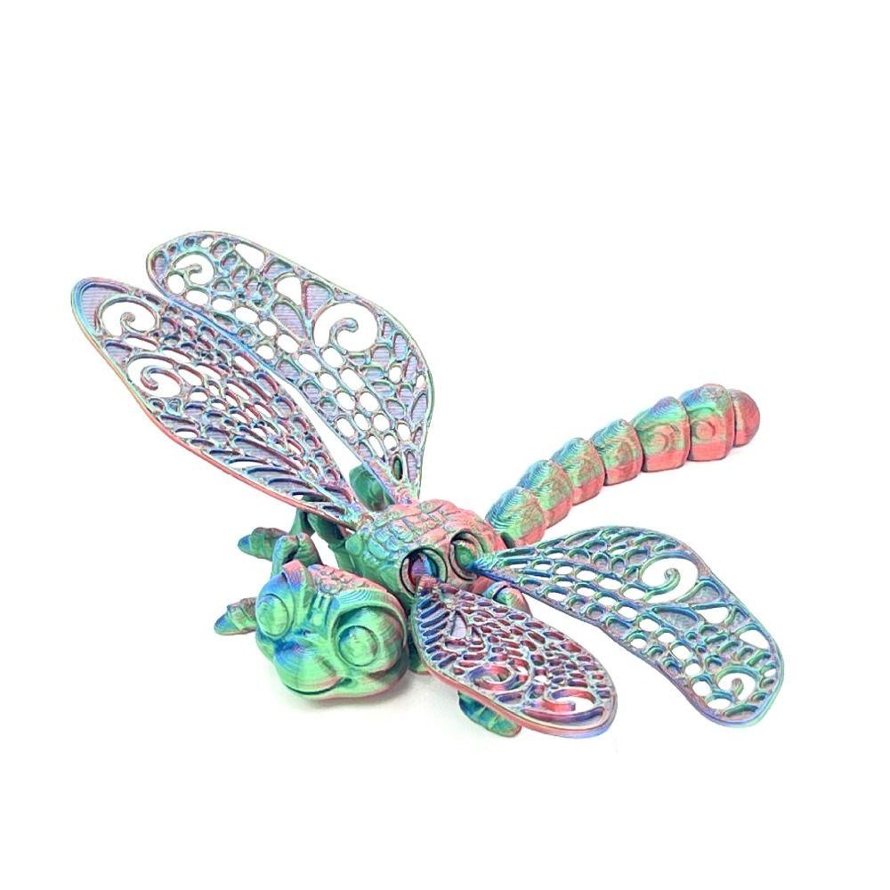 Simulated Dragonfly 3D Printed Dragonfly Figurine 3D Articulated Dragonfly Toys  Kid Gift