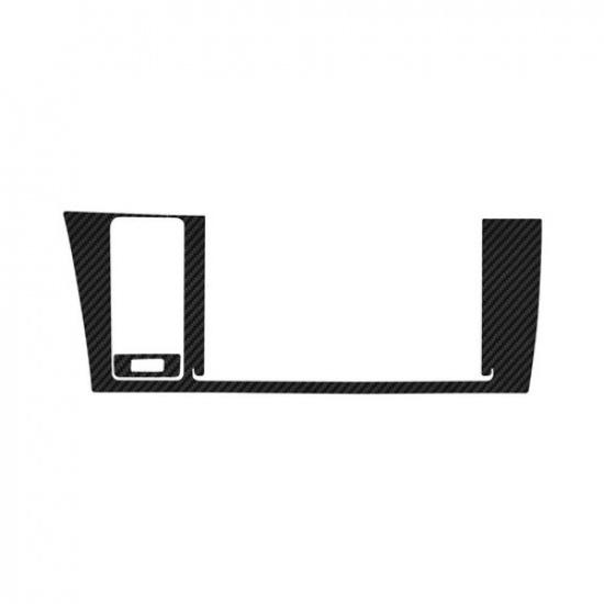 2Pcs Carbon Fiber Interior Radio Console Cover Trim For Toyota Sienna 2015-