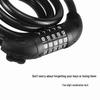 Multifunctional Anti-theft Steel Cable Lock for Bicycles & Motorcycles
