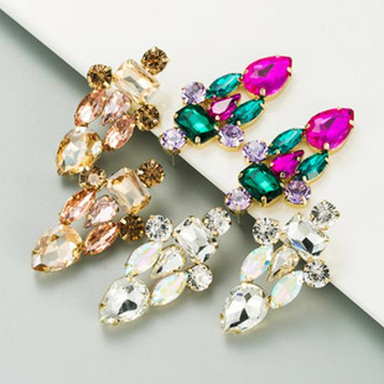 Bohemian Tassel Floral Earrings with Pearls for Women