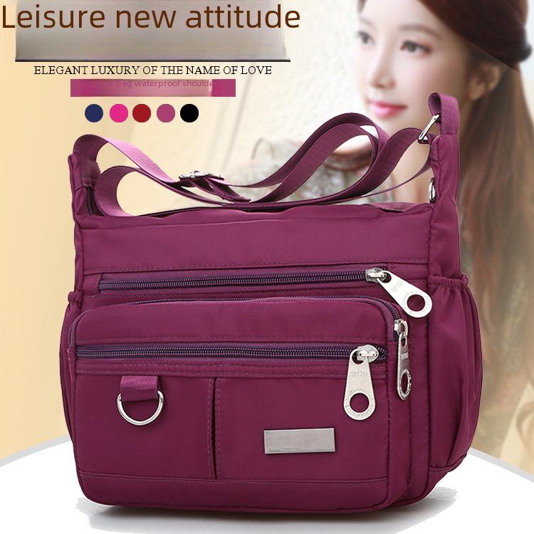 Women's Waterproof Nylon Messenger & Backpack Canvas Shoulder Bag