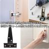 Heizi Door Hinges, T-Shaped, Set of 4, Steel, Outdoor Use, DIY Gate Hardware (Set of 8)