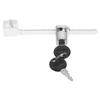 1Set Ice Cream Freezer Sliding Door Lock with Keys Ratchet Security Lock for Refrigerator Display Showcase Slide Door Locks