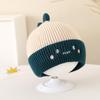 Cute Cartoon Baby Knitted Beanie Warm Woolen Winter Infant Boy Girl Hat Toddler Kids Ear Protection Crochet Cap