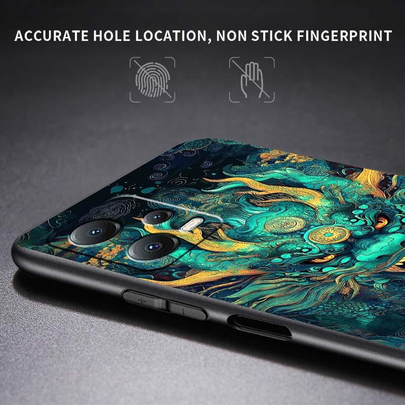 Anime Dragon Design Phone Case For Xiaomi Redmi Note 15 14 13 12 12S 11E 11 11S Pro Plus 4G 5G Black Soft TPU