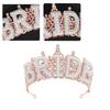 Eye-Catching Rhinestones Bridal Hairband Pearls Bride Crowns Wedding Stylish Bridal Crowns for Wedding Party