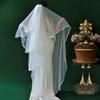 Tiered Wedding Veils Shoulder Back Coverage Breathable Tulle Bridal Veils Headpiece WithInvisible Hair Pin for Wedding