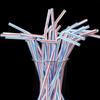 ZISIZ Disposable Food-Grade Colored Elbow Straws