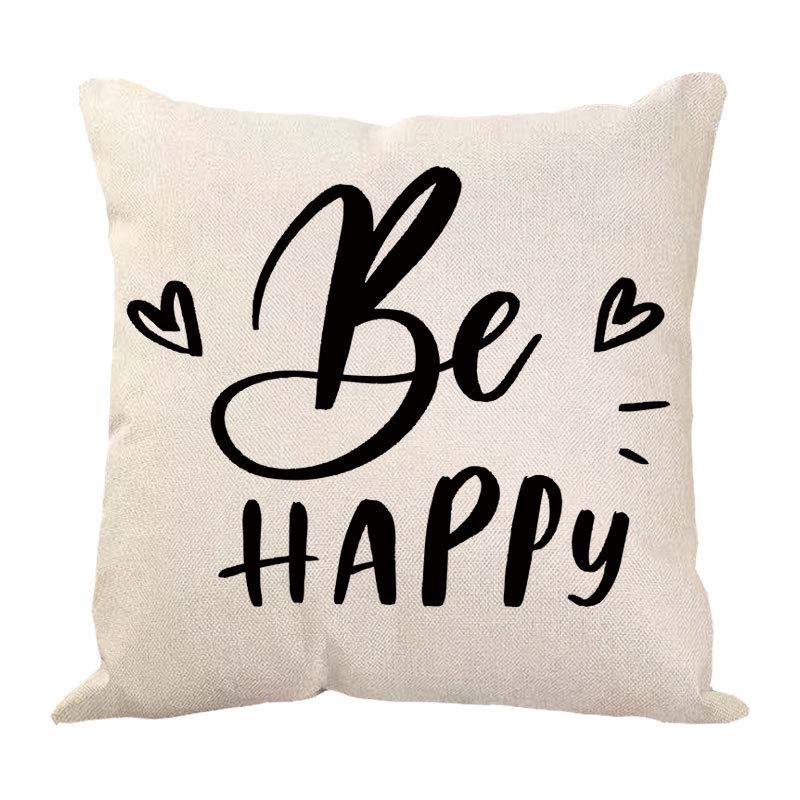 New Valentine's Day Love Letter Pattern Pillow Cover Sofa Pillow Cover