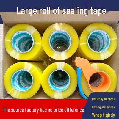 High Viscosity Transparent Sealing Tape - Strong, Thickened for E-commerce Carton and Logistics.