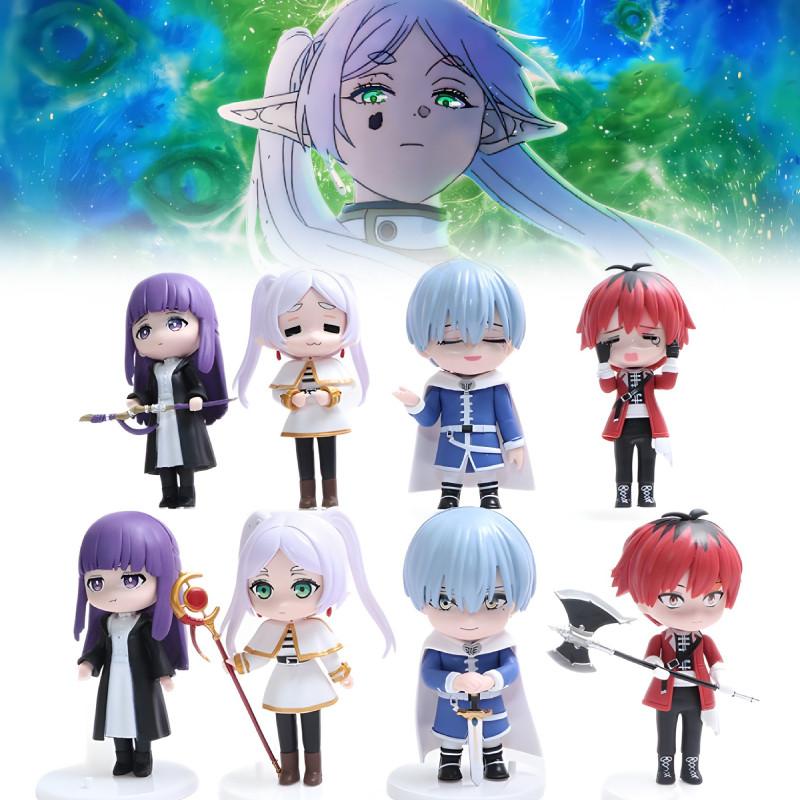 8pcs Beyond Frieren Journeys End Fern Stark Action Figure Anime Doll Display