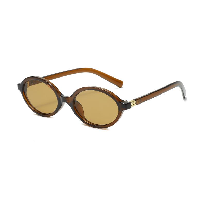 Sexy Small Oval Women's Sunglasses  New Fashion Leopard Brown  Sun Glasses Female Retro Colorful Shade Eyeglasses