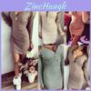 Elegant Women Zip Up V Neck Long Sleeve Knitted Bodycon Party Evening Mini Dress Tops For All Occasions