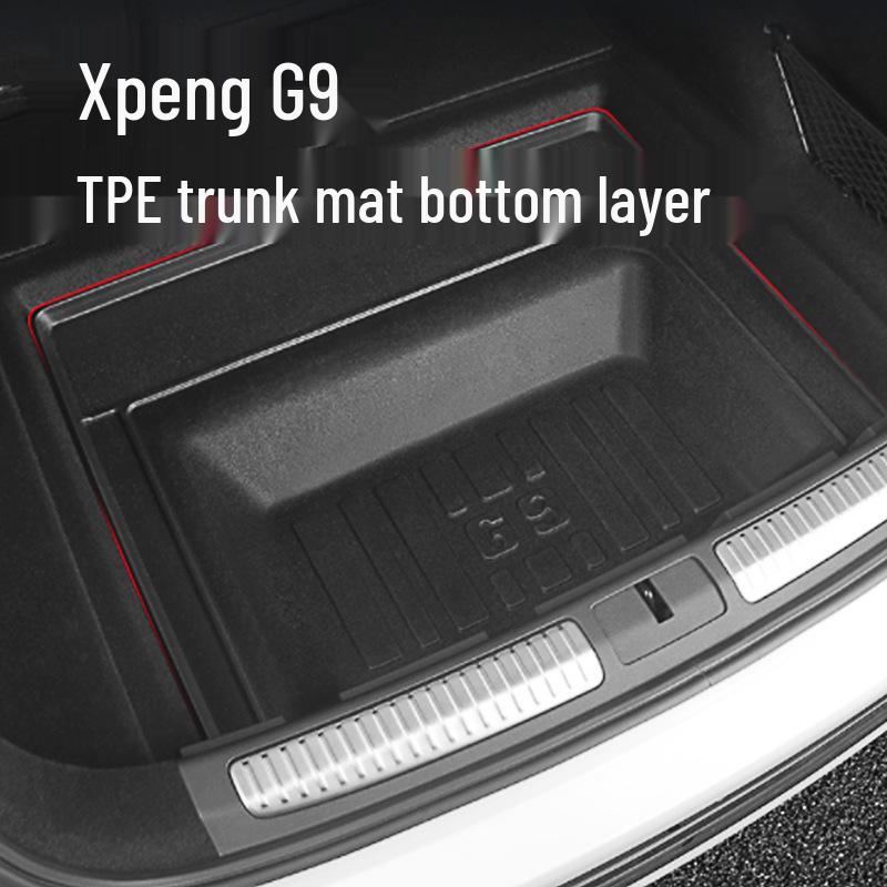 Xpeng G9 2024 Trunk Mat and Rear Seat Protector - TPE, Odorless, Eco-Friendly