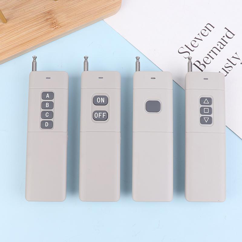 433Mhz 3000 Meters Long Distance Receiver Transmitter High Power 1/2/4 Ch Rf Remote Control 1527 Learning Code Remote Control