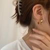Modern Semicircle Thick Daily Hoop Earrings