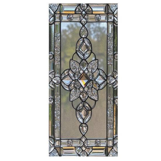 Vintage Geometrische Fenster Sichtschutzfolie Wasserdicht Wiederverwendbar UV Sonnenschutz Glasaufkleber Abdeckung Dekorativ Mattiert Buntglas Statisch Haftend